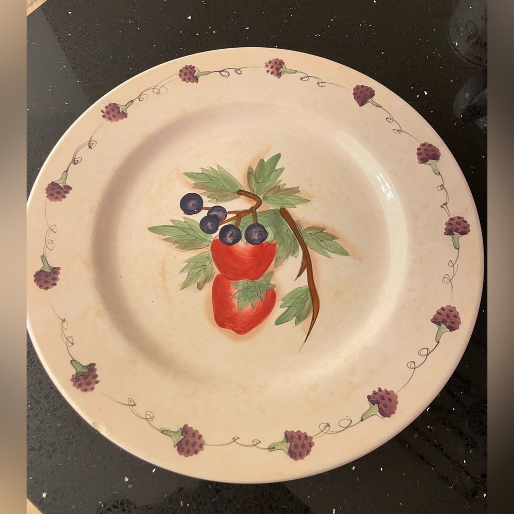 Vintage 80's Hand Painted Fresh Fruit (RARE FIND)